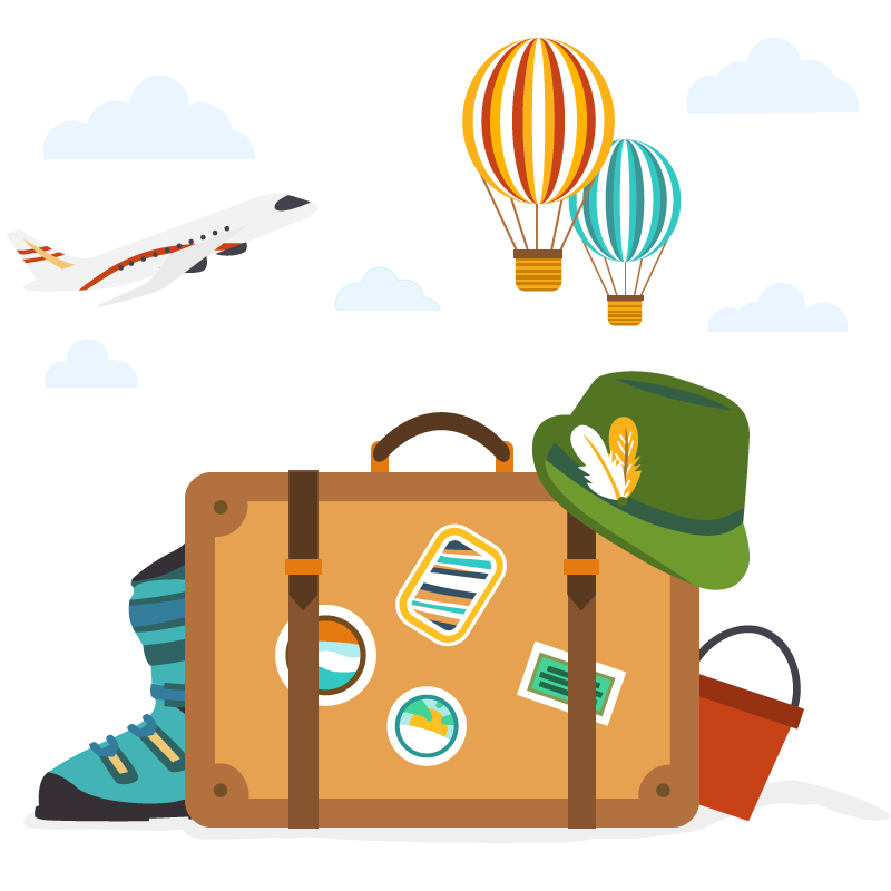 CloudiQS Travel Business Graphic